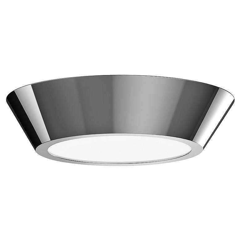 Image 1 Sonneman Oculus 10" Wide Polished Nickel LED Ceiling Light