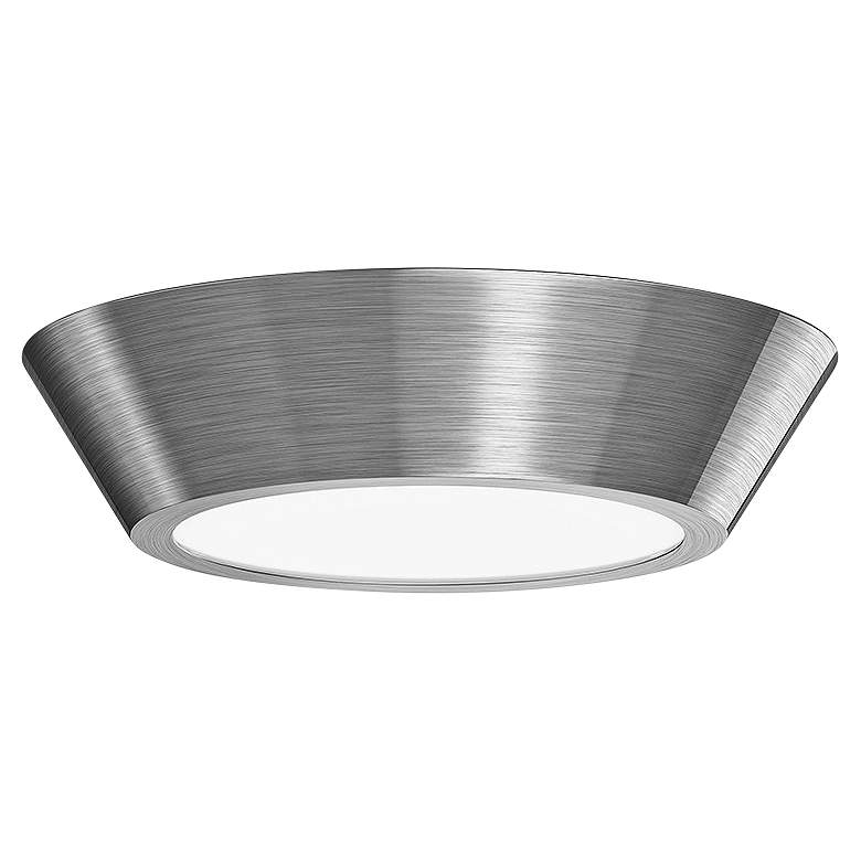 Image 1 Sonneman Oculus 10" Wide Satin Nickel LED Ceiling Light