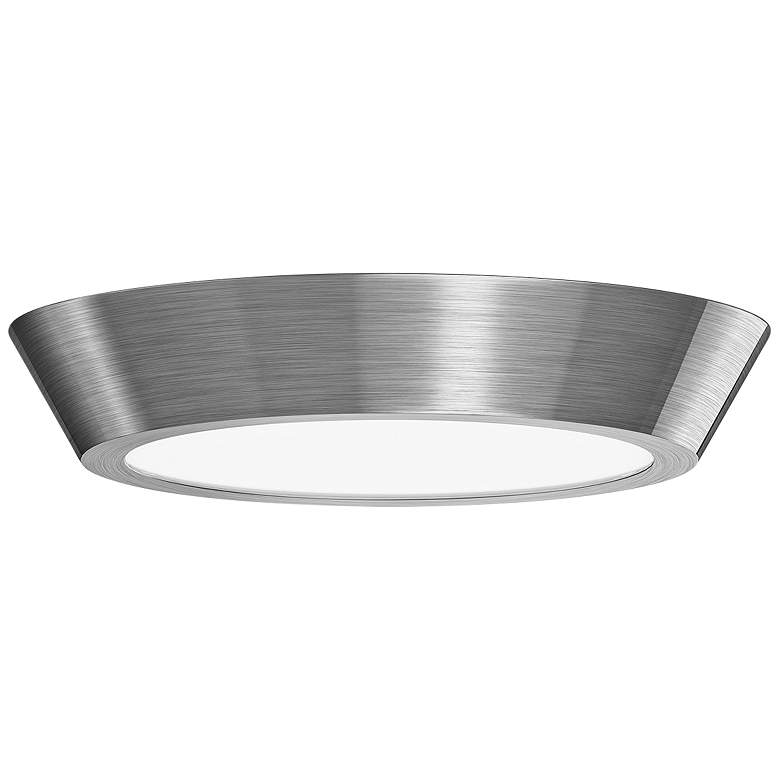 Image 1 Sonneman Oculus 16 inch Wide Satin Nickel LED Ceiling Light