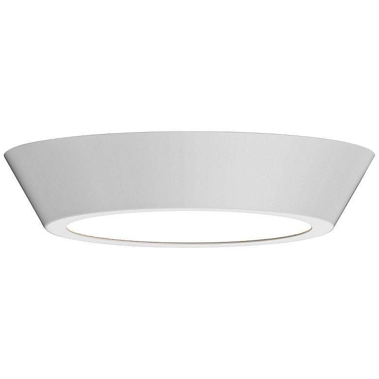 Image 1 Sonneman Oculus 16" Wide Satin White LED Ceiling Light