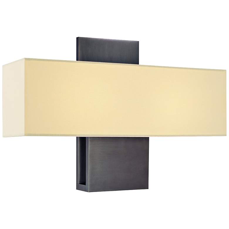 Image 1 Sonneman Ombra 11 inchH Rubbed Bronze Fluorescent Wall Sconce