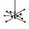 Sonneman Orb 38 1/2" Wide Satin Black 10-Light Chandelier