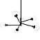 Sonneman Orb 38 1/2" Wide Satin Black 5-Light Chandelier