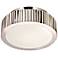 Sonneman Paramount 12 1/2" Wide Nickel Ceiling Light