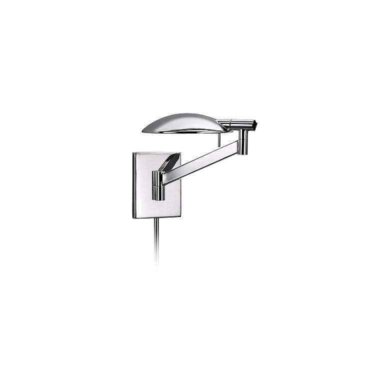 Image 1 Sonneman Perch Chrome Modern Pharmacy Plug-In Wall Lamp