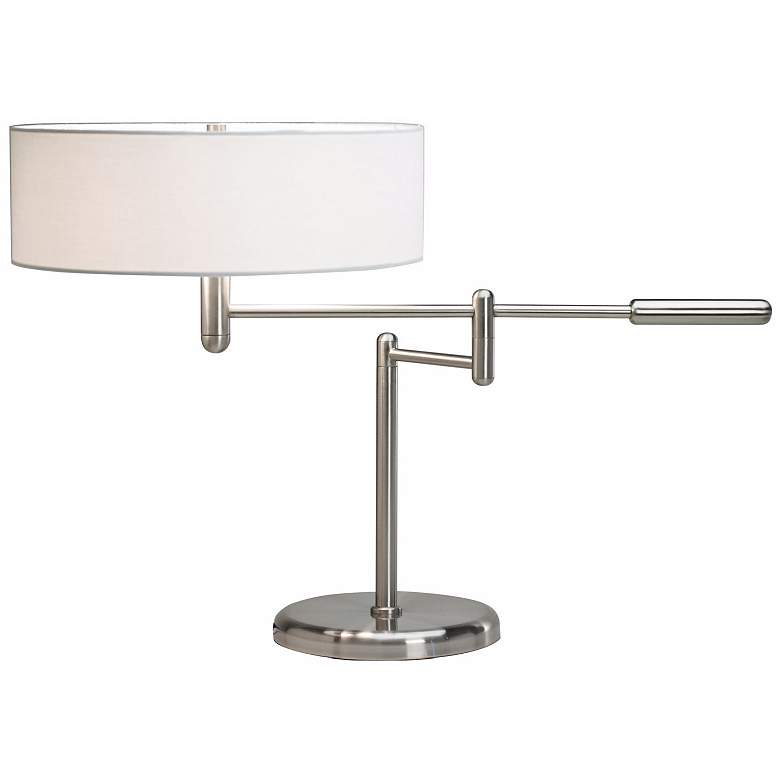 Image 1 Sonneman Perno Satin Nickel Swing Arm Desk Lamp