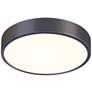 Sonneman Pi 12" Wide Black Bronze LED Ceiling Light