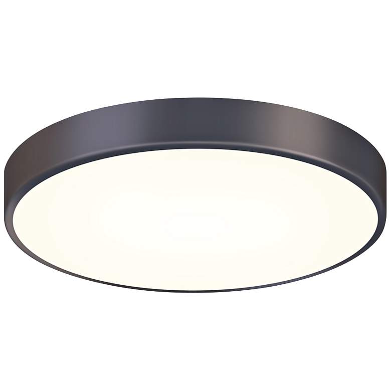 Image 2 Sonneman Pi 16" Wide Black Bronze LED Ceiling Light