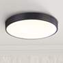 Sonneman Pi 16" Wide Black Bronze LED Ceiling Light