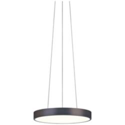 Sonneman Pi 16&quot; Wide Black Bronze Modern LED Pendant Light