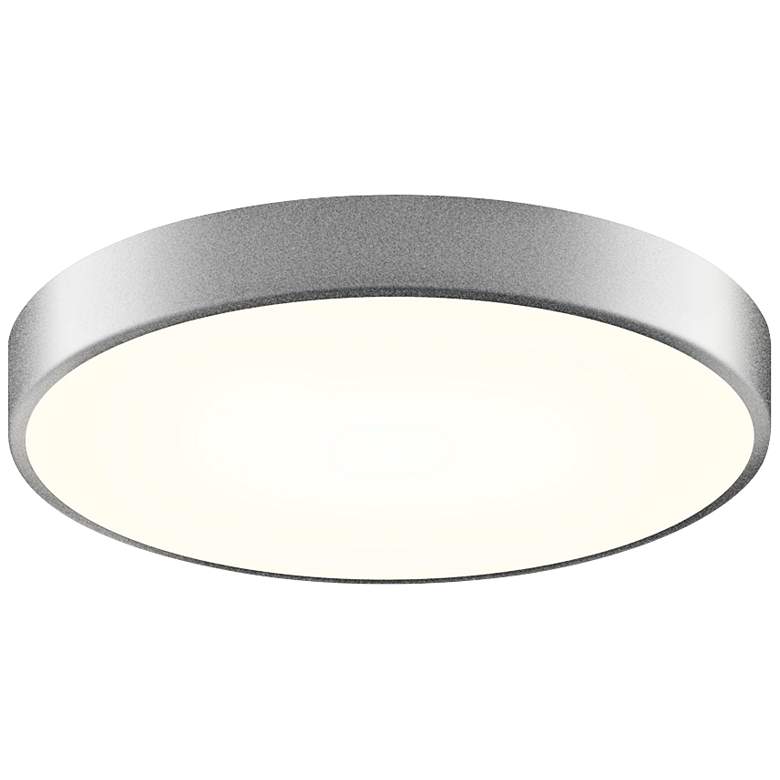 Image 1 Sonneman Pi 16" Wide Modern Satin Aluminum Round LED Ceiling Light