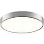 Sonneman Pi 16" Wide Modern Satin Aluminum Round LED Ceiling Light