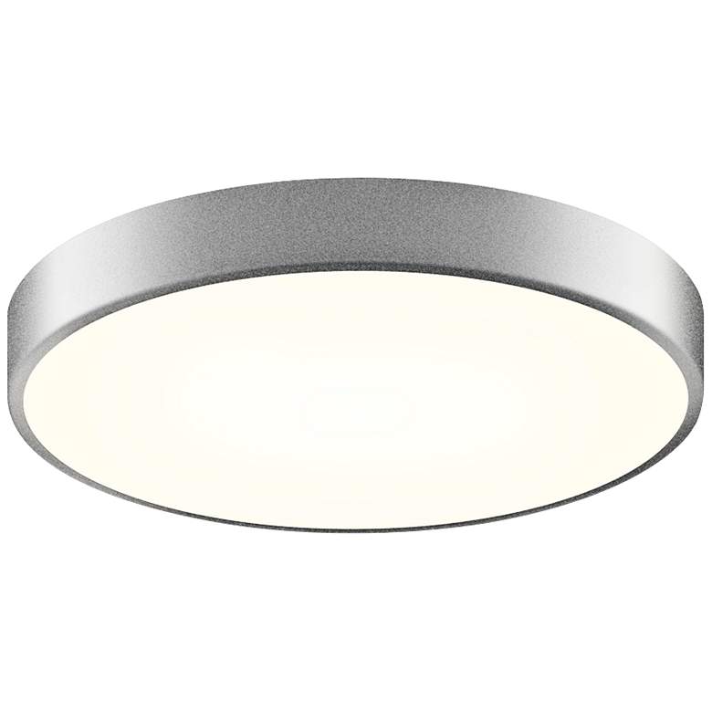 Image 1 Sonneman Pi 16 inchW Satin Aluminum Round LED Ceiling Light