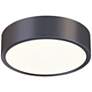 Sonneman Pi 8" Wide Black Bronze LED Ceiling Light