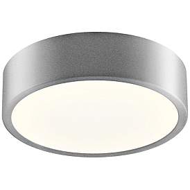 Image1 of Sonneman Pi 8"W Satin Aluminum Round LED Ceiling Light