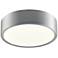Sonneman Pi 8"W Satin Aluminum Round LED Ceiling Light