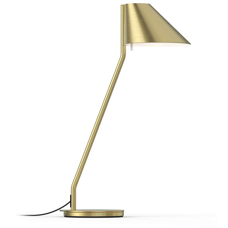 Image 1 Sonneman Pitch 21" High Brass Finish Modern LED Lamp