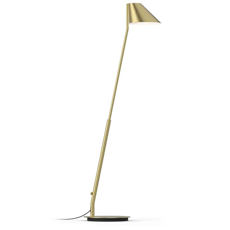 Image 1 Sonneman Pitch 43.5" High Brass Finish Modern LED Lamp