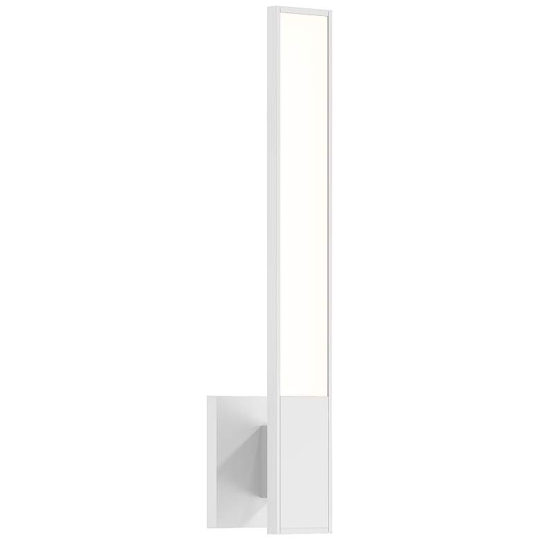 Image 1 Sonneman Planes&#8482; 18 inch High Satin White LED Wall Sconce