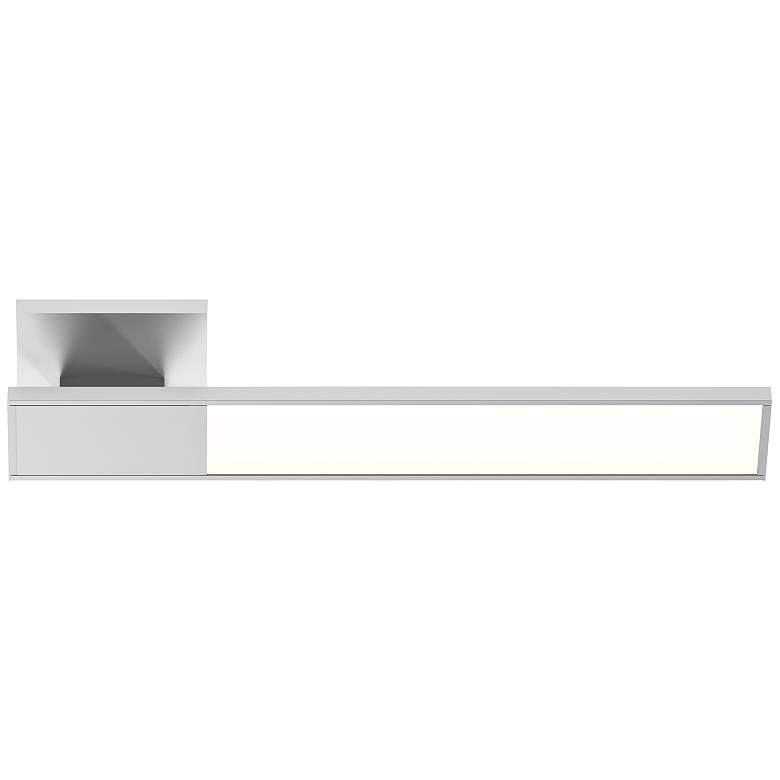 Image 3 Sonneman Planes 18"H Bright Satin Aluminum LED Wall Sconce more views