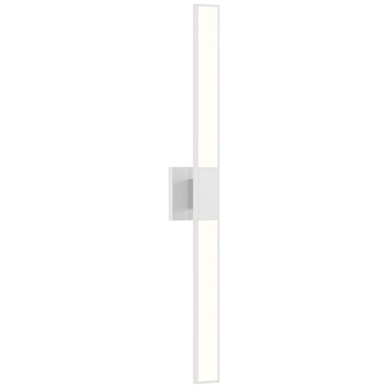 Image 1 Sonneman Planes™ 32"H Satin White 2-Light LED Wall Sconce