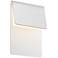 Sonneman Ply 11"H Textured White LED Outdoor Wall Light