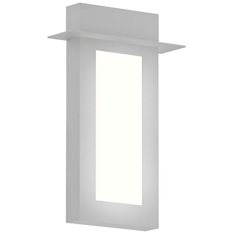 Image 1 Sonneman Prairie 18 inchH Textured White LED Outdoor Wall Light