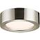 Sonneman Puck Slim 8"W Satin Nickel LED Ceiling Light