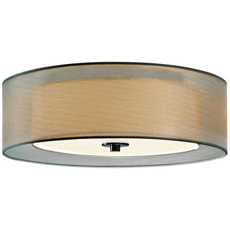 Image 1 Sonneman Puri 16" Wide Satin Nickel Ceiling Light