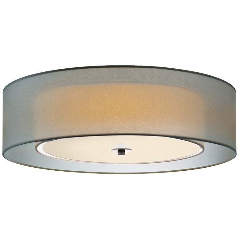 Image 1 Sonneman Puri 22 inch Wide Satin Nickel Ceiling Light