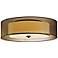 Sonneman Puri 22"W Black Brass Fluorescent Ceiling Light