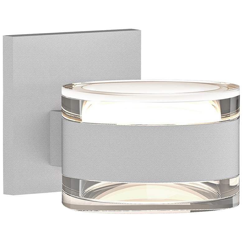 Image 2 Sonneman REALS 4 3/4"H White 2-Light LED Outdoor Wall Light more views