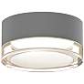 Sonneman REALS 5"W Gray and Clear LED Outdoor Ceiling Light