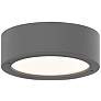 Sonneman REALS 5"W Textured Gray LED Outdoor Ceiling Light