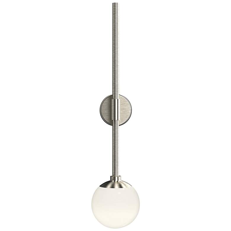 Image 1 Sonneman Sabon 12 1/4" High Satin Nickel LED Wall Sconce