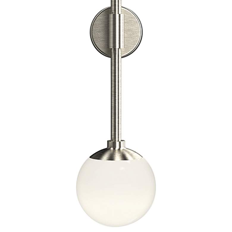 Image 2 Sonneman Sabon 12 1/4" High Satin Nickel LED Wall Sconce more views