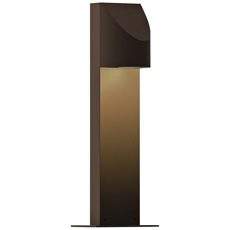 Image 1 Sonneman Shear 16"H Textured Bronze LED Landscape Path Light