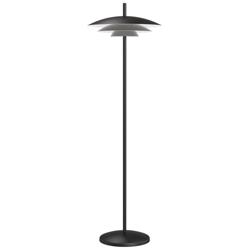 Sonneman Shells 56&quot; High Satin Black Modern LED Floor Lamp