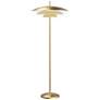 Sonneman Shells 60.25" High Modern Brass LED Floor Lamp