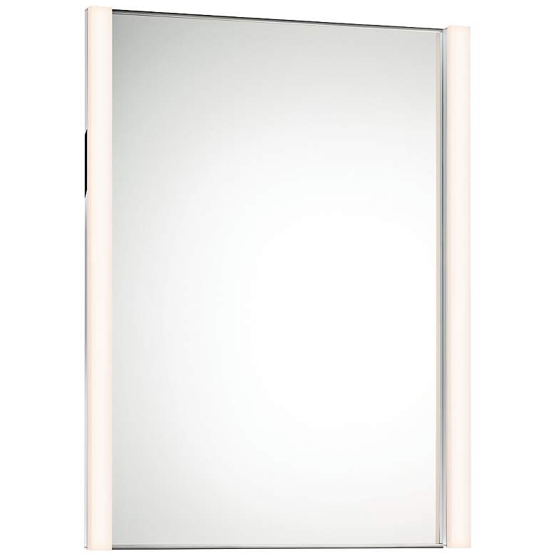 Sonneman Slim 27 inch x 36 1/4 inch Wall Mirror with 2-LED Lights