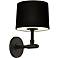 Sonneman Soho 12 1/4" High Satin Black Wall Sconce