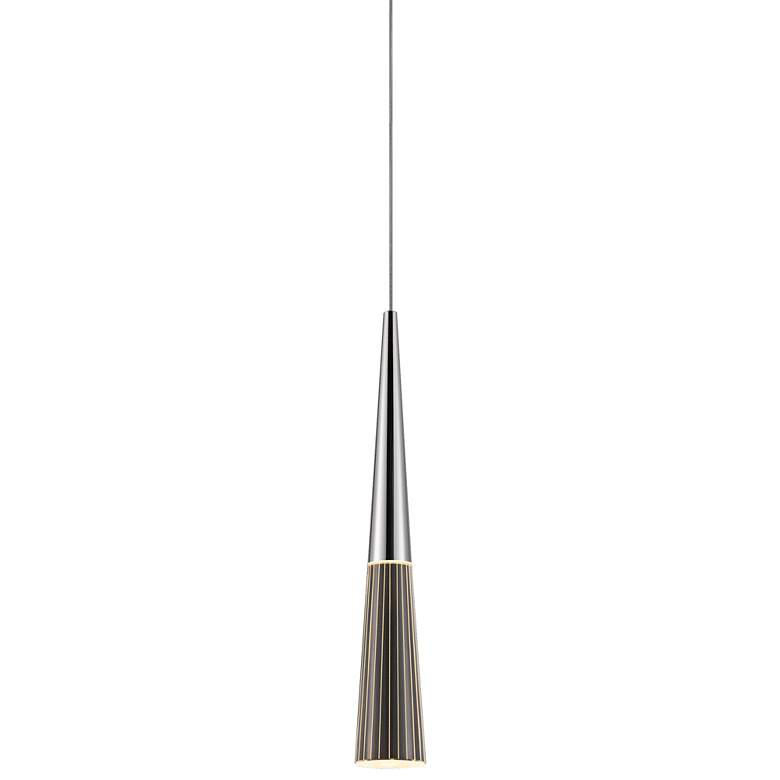 Image 1 Sonneman Spire 2" Wide Polished Chrome LED Mini Pendant