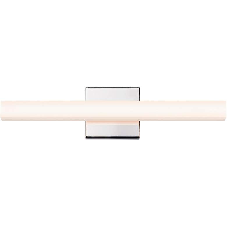 Image 1 Sonneman Sq-Bar 18" Wide Polished Chrome LED Bath Light