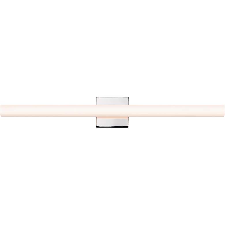 Image 1 Sonneman Sq-Bar 32" Wide Polished Chrome LED Bath Light