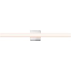 Sonneman Sq-Bar 32&quot; Wide Polished Chrome LED Bath Light