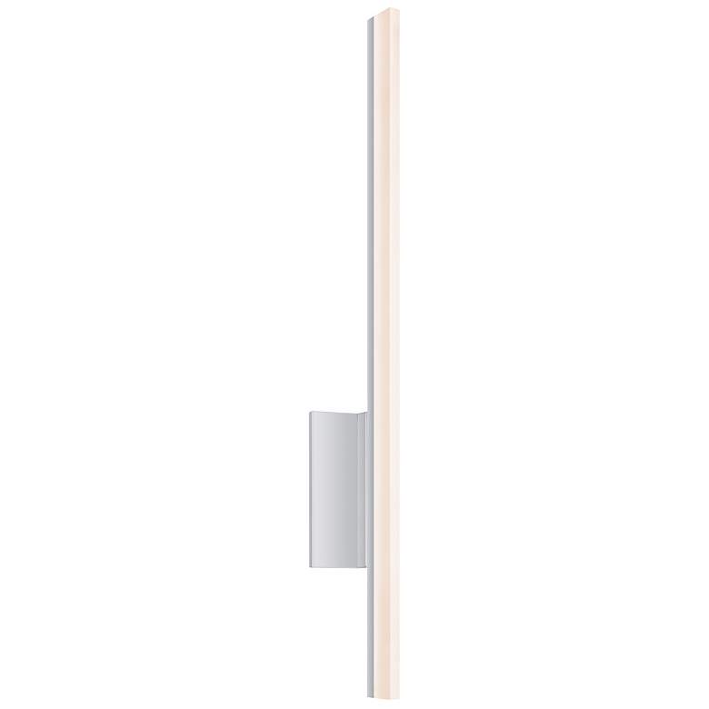 Image 1 Sonneman Stiletto 23 3/4" High Satin Aluminum LED Sconce