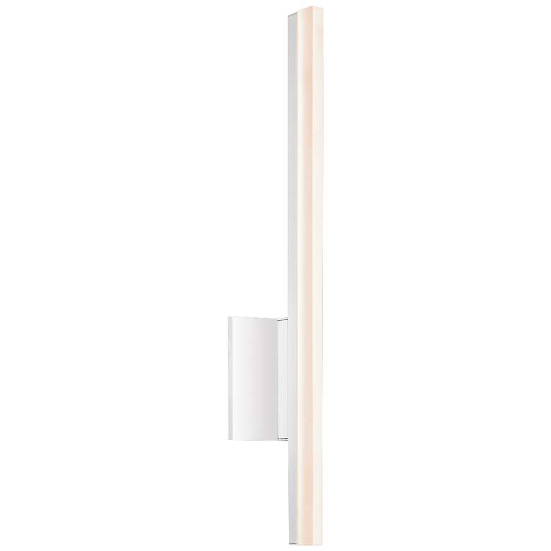 Image 1 Sonneman Stiletto 23 3/4 inch High Satin White LED Wall Sconce