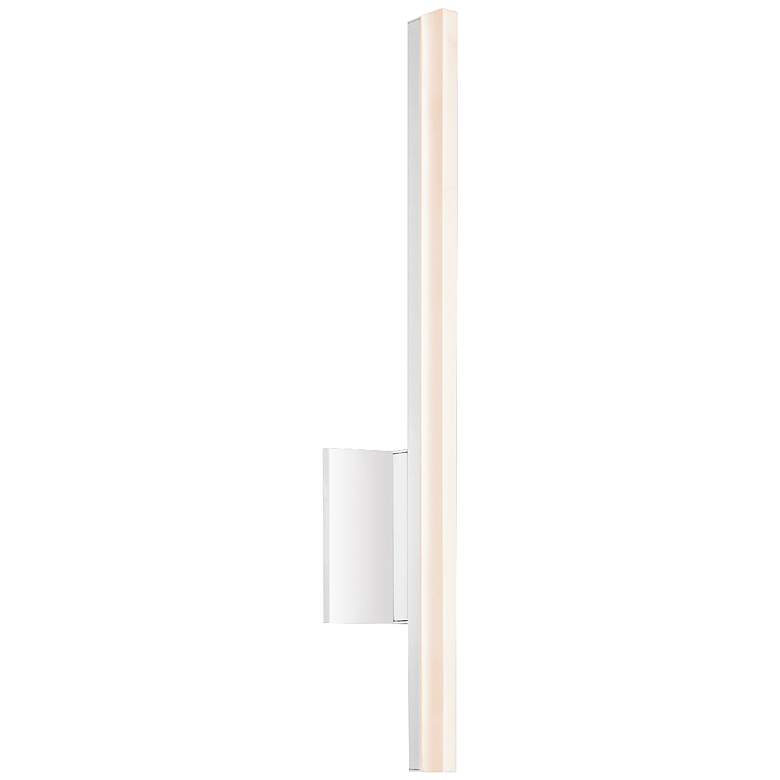 Image 1 Sonneman Stiletto 23 3/4" High Satin White LED Wall Sconce