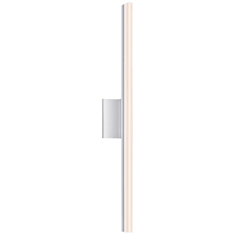 Image 1 Sonneman Stiletto 31 3/4 inch High Satin Aluminum LED Sconce