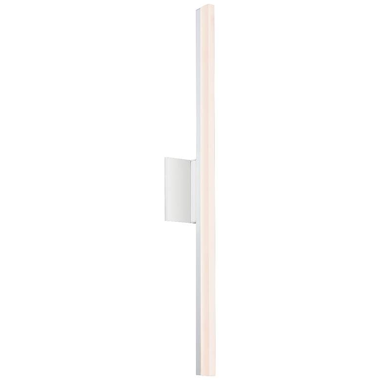 Image 1 Sonneman Stiletto 31 3/4 inch High Satin White LED Wall Sconce